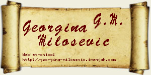 Georgina Milošević vizit kartica